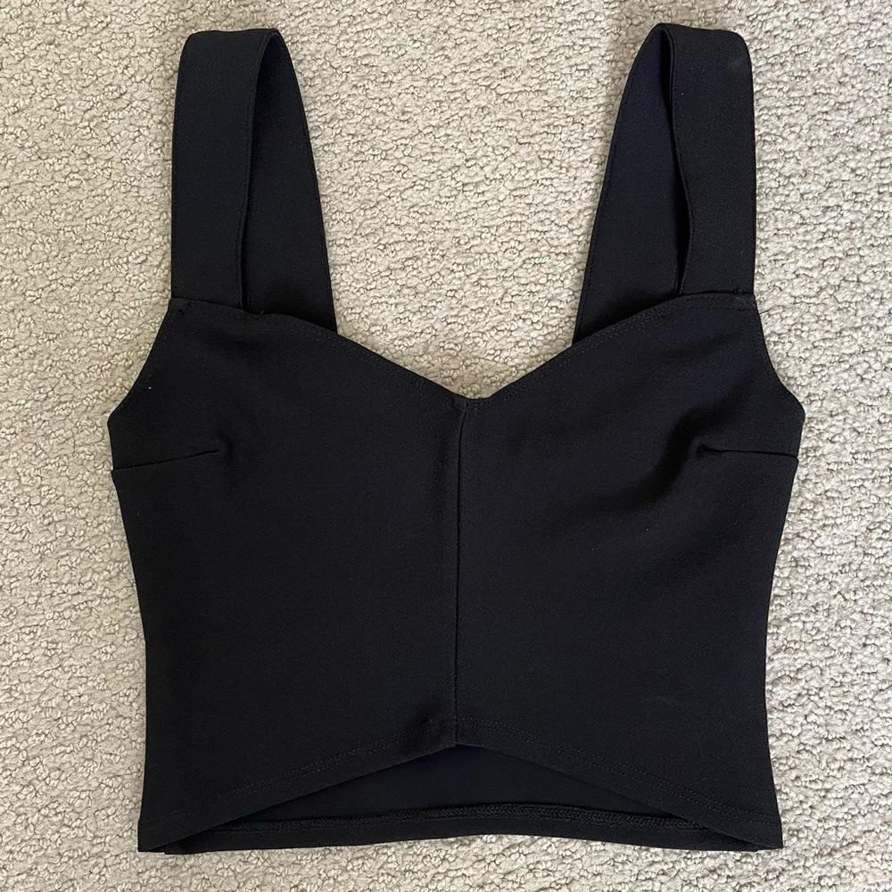 Abercrombie & Fitch Black Wide Strap Top size XS